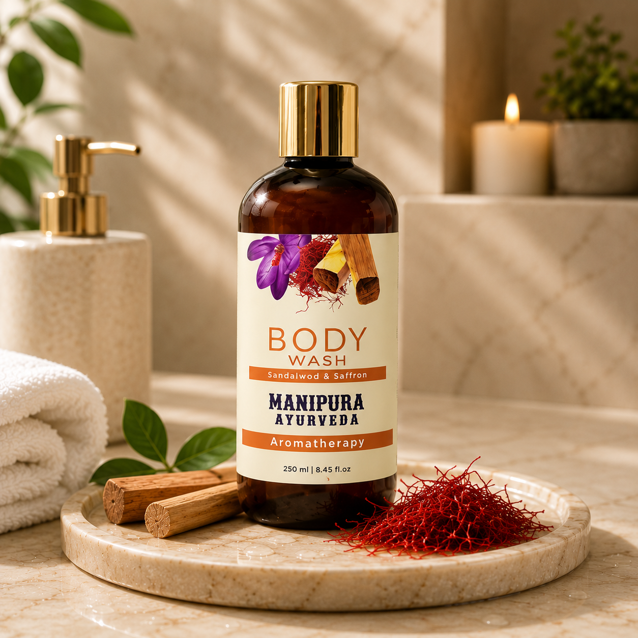 Sandalwood & Saffron Body Wash