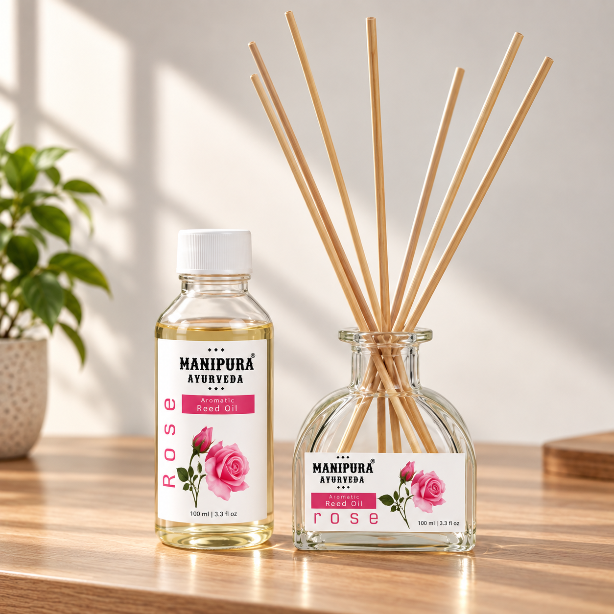 Rose Reed Diffuser Set